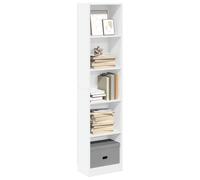 BEST-HOME Bibliothèque moderne - armoire à livres - blanc 40x24x176cm - Bois d'ingénierie kvci50173