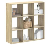 BEST-HOME Bibliothèque moderne - armoire à livres - chêne sonoma 102x32x102cm - Bois d'ingénierie kvci38486