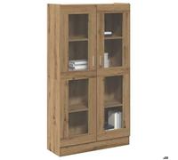 BEST-HOME Bibliothèque pour livre/DVD - armoire à livres - Buffet haut chêne artisanal 82,5x30,5x150cm - Bois d'ingénierie