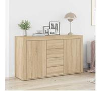 BEST-HOME Buffet - Armoire avec Porte, Placard avec Rangement, Chêne sonoma 120 x 36 x 69 cm Bois d'ingénierie nvq8616