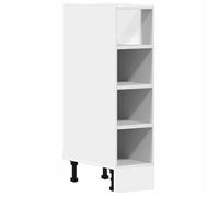 BEST-HOME Buffet de cuisine - Cabinet de Rangement Meuble bas ""Riga"" Blanc 20 x 44 5 x 81 5 cm - aspect bois