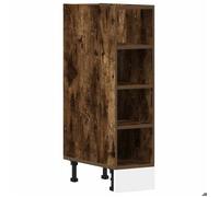 BEST-HOME Buffet de cuisine - Cabinet de Rangement Meuble bas ""Riga"" Chêne fumé 20 x 44 5 x 81 5 cm - aspect bois
