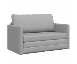 BEST-HOME Canapé Lit Convertible 2 Places - design flexible - Gris nuage 124x71x78 cm tissu,1parcel5892
