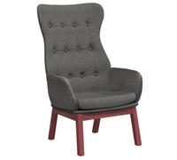 BEST-HOME Fauteuil de qualité (Taille unique)Pour Salon/Séjour - Chaise de relaxation Gris foncé Tissu,1parcel4747
