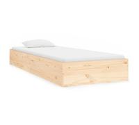 BEST-HOME Meuble de chambre - UU - Cadre de lit sans matelas - bois massif 90x190 cm HH14643