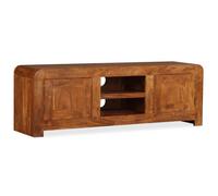 BEST-HOME Meuble de salon - UU - Meuble TV/hifi - Bois massif avec finition miel 120 x 30 x 40 cm HH15734