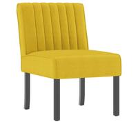 BEST-HOME Meuble de Siège - UU - Fauteuil sans accoudoirs jaune velours HH1245