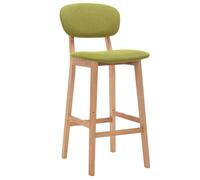 BEST-HOME Meuble de Siège - UU - Tabourets de bar - lot de 2 - vert tissu HH831