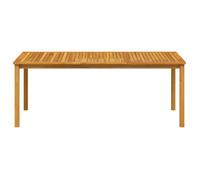 BEST-HOME Mobilier de jardin - UU - Table de jardin 200x100x74 cm Bois d'acacia massif HH9878
