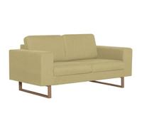 BEST-HOME SOFA-SALON - UU - Canapé à 2 places - tissu vert HH137