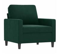 BEST-HOME SOFA-SALON - UU - Fauteuil SIMPLE - Vert foncé 60 cm Velours HH301