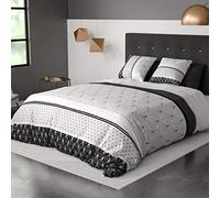 Best Interior Housse de Couette et taie d'oreiller 100% Coton 57 Fils Casta - 220 x 240 cm