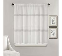 Best Interior Paire de vitrages Dalia 90x120cm Blanc