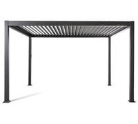 Best Mobilier Cherry - pergola bioclimatique - aluminium - 4x3m , Gris Anthracite