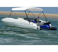 Best Möbel 2-Bow Bimini Top Blanc 180x130x110 cm - Bâches & toiles de protection CL3459140 1parcel