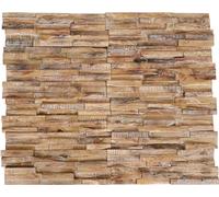 Best Möbel 3D revêtement mural 10 pcs. 1,01 m² bois massif teck - stickers muraux Cloris Neu8453005 1parcel