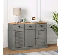 Best Möbel Armoire vitrine Sideboard avec tiroirs VIGO 113x40x75 cm Pin massif - Commodes CL5728250 1parcel