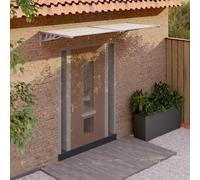Best Möbel Auvent de porte Gris et transparent 239x90 cm Polycarbonate - Auvents Cloris Nouveau3127588 1parcel