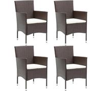 Best Möbel Chaises de jardin 4 pcs. Poly Rotin Marron - Chaises de jardin CL7842522 1parcel
