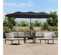 Best Möbel double parasol Anthracite 449x265 cm - Parasols Cloris Neu2641360 1parcel