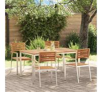 Best Möbel Ensemble de meubles de jardin Ensemble de meubles de balcon Ensemble de jardin à manger 5 pcs Marron Acacia massif - Ensemble de meubles de jardin CL2022222 2parcel