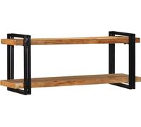 Best Möbel Étagère murale 110x33x45 cm Bois massif acacia - Étagères CD & DVD Cloris Neu6497012 1parcel