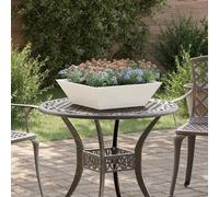 Best Möbel Garten Bol Planteur 5 pcs Blanc 50 x 50 x 15 cm Acier - Beete Cloris Nouveau5892586 1parcel