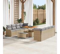 Best Möbel Garten-Sofa-Set 11 pcs Beige et Gris clair 100 x 100 x 71 cm - Canapés de jardin Cloris Nouveau2611754 4parcel