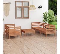 Best Möbel Gartenmöbel Set Balkonmöbel-Set 6-pièces Garten-Lounge-Set Honigbraun Miefer Massiv - Garnitures de meubles de jardin Cloris Neu9892453 2parcel