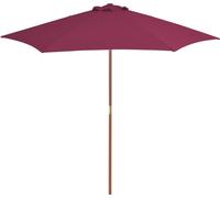 Best Möbel Parasol avec mât en bois 270 cm Bordeaux - Parasols Cloris Neu9748483 1parcel