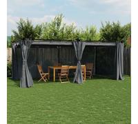 Best Möbel Pavillon avec rideaux Anthracite 6x3 m Acier - Pavillons & Tentes de réception Cloris Nouveau6360954 2parcel