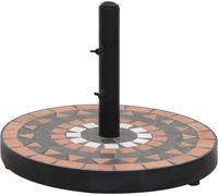 Best Möbel Pied de parasol Terracotta et Blanc Rond 12 kg - Pied de parasol Cloris Neu6021710 1parcel