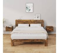 Best Möbel Tables de chevet murales 2 pcs. Chêne fumé 34x30x20 cm - Tables et chevets CL1267415 1parcel