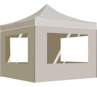 Best Möbel Tente de réception professionnelle Pliable avec parois Aluminium 2×2m Crème - Pavillons & Tentes de réception CL6354572 1parcel
