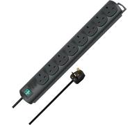 Best Price Square Extension Socket, 8 Way, Black, 2M 1153303128 by BRENNENSTUHL