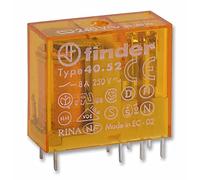 Best Price Square Relay, PCB 8A DPCO 240VAC 4052-8240 by Finder
