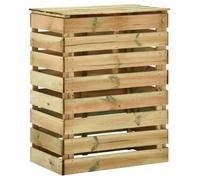 BEST SELLER Composteur de jardin à lattes 80x50x100 cm - bois de - Pin imprégné - Composteurs - 6767114