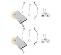BestAlice Lot de 2 Rouleaux de Porte Coulissante en Métal, Poulie de Rouleau de Porte Coulissante, Remplacement de Rouleau de Porte Patio, Poulie de Rouleau de Fenêtre de Porte Coulissante(B)