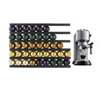 BestAlice Lot de 6 supports de dosettes de café, porte-gobelets K pour comptoir, support de rangement magnétique avec adhésifs, support mural pour station de café, noir