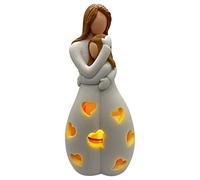 BestAlice Statuette de bougeoir cadeau pour maman de la part de sa fille, mère et fille, cadeau de la part d'une mère, d'un anniversaire, de la fête des mères