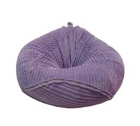 Bestenrose Chaise pouf sans rembourrage pour enfants et adultes, housse de canapé en peluche uniquement (violet, taille XL)