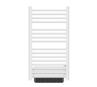 BESTHERM - Sèche-serviette électrique sans fluide avec soufflerie 500W+1000W H.100,5xL54cm Bestherm HESTIA blanc