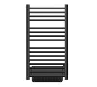 BESTHERM - Sèche-serviette électrique sans fluide avec soufflerie 500W+1000W H.100,5xL54cm HESTIA noir