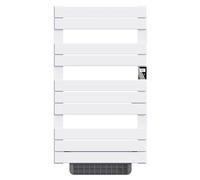 BESTHERM - Sèche-serviette électrique sans fluide avec soufflerie 500W+1000W H.108,4xL60cm Bestherm HANAE blanc