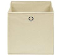 BESTLIFE Boîtes de rangement 4 pcs Crème 32x32x32 cm Tissu,avec manuel de montage（87046584）VIDAXL
