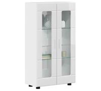 BESTLIFE Buffet avec étagère FLORIN Blanc brillant 55,5 x 29 x 100 cm,avec manuel de montage（30336642）VIDAXL