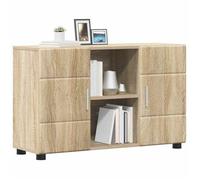 BESTLIFE Buffet avec étagère FLORIN Chêne Sonoma 88,5 x 30,5 x 55,5 cm,avec manuel de montage（33421072）VIDAXL