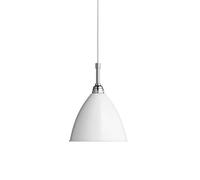 Gubi Lampe à suspension Bestlite BL9S blanc mat, chrome H14 cm Ø16 cm