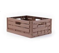 Bestlivings Boîte Pliable 40x30x16,3cm 16L - 1 Pièce Plastique | Caisse pliable en plastique robuste, panier - pliable & empilable - idéal pour cuisine, cave, courses & déplacements