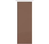 Bestlivings Elena Panneau japonais 60 x 260 cm avec accessoires Marron foncé Rideau coulissant transparent uni Disponible dans de nombreuses couleurs